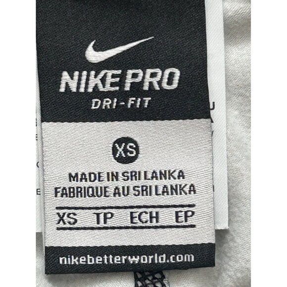 Nike Pro Dri-FIT Compression Leggings Womens XS Gray Black Workout Running - Picture 9 of 11